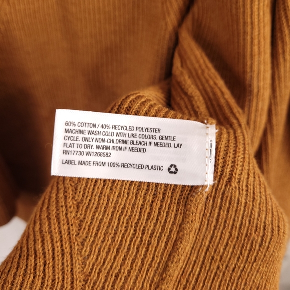 A new day Open Front Rust Knit Cardigan S - Picture 6 of 8